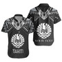 Tahiti Custom Personalised Short Sleeve Shirt Polynesian Tribal Tattoo