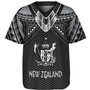 New Zealand Custom Personalised Baseball Shirt Polynesian Tribal Tattoo