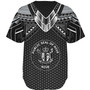 Niue Custom Personalised Baseball Shirt Polynesian Tribal Tattoo