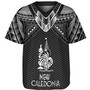 New Caledonia Custom Personalised Baseball Shirt Polynesian Tribal Tattoo