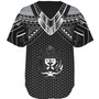 Solomon Islands Custom Personalised Baseball Shirt Polynesian Tribal Tattoo