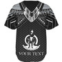 Vanuatu Custom Personalised Baseball Shirt Polynesian Tribal Tattoo