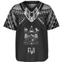 Fiji Custom Personalised Baseball Shirt Polynesian Tribal Tattoo