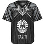 Tahiti Custom Personalised Baseball Shirt Polynesian Tribal Tattoo
