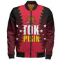 Papua New Guinea Bomber Jacket PNG Tokpisin Languge Polynesian