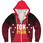 Papua New Guinea Sherpa Hoodie PNG Tokpisin Languge Polynesian