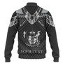 New Zealand Custom Personalised Baseball Jacket Polynesian Tribal Tattoo