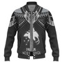 Papua New Guinea Custom Personalised Baseball Jacket Polynesian Tribal Tattoo