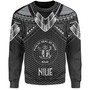 Niue Custom Personalised Sweatshirt Polynesian Tribal Tattoo