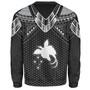 Papua New Guinea Custom Personalised Sweatshirt Polynesian Tribal Tattoo