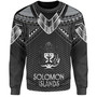 Solomon Islands Custom Personalised Sweatshirt Polynesian Tribal Tattoo