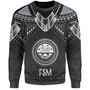 Federated States Of Micronesia Custom Personalised Sweatshirt Polynesian Tribal Tattoo