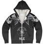 Niue Custom Personalised Sherpa Hoodie Polynesian Tribal Tattoo