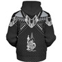 New Caledonia Custom Personalised Sherpa Hoodie Polynesian Tribal Tattoo