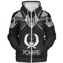 Pohnpei State Custom Personalised Sherpa Hoodie Polynesian Tribal Tattoo