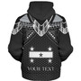 Gambier Islands Custom Personalised Sherpa Hoodie Polynesian Tribal Tattoo