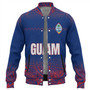 Guam Baseball Jacket White Latte Stone Guam Polynesian