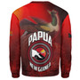 Papua New Guinea Sweatshirt Paradisaea Bird Traditional Patterns Style