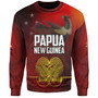 Papua New Guinea Sweatshirt Paradisaea Bird Traditional Patterns Style