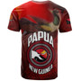 Papua New Guinea T-Shirt Paradisaea Bird Traditional Patterns Style