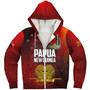 Papua New Guinea Sherpa Hoodie Paradisaea Bird Traditional Patterns Style