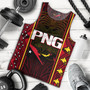 Papua New Guinea Custom Personalised Tank Top  Seal And Map Tribal Traditional Patterns