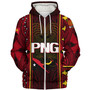 Papua New Guinea Custom Personalised Sherpa Hoodie  Seal And Map Tribal Traditional Patterns