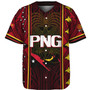 Papua New Guinea Custom Personalised Baseball Shirt  Seal And Map Tribal Traditional Patterns