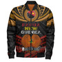 Papua New Guinea Custom Personalised Bomber Jacket Papua New Guinea Fabric Pattern Design