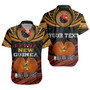 Papua New Guinea Custom Personalised Short Sleeve Shirt Papua New Guinea Fabric Pattern Design