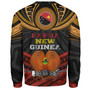 Papua New Guinea Custom Personalised Sweatshirt Papua New Guinea Fabric Pattern Design