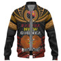 Papua New Guinea Custom Personalised Baseball Jacket Papua New Guinea Fabric Pattern Design