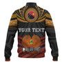 Papua New Guinea Custom Personalised Baseball Jacket Papua New Guinea Fabric Pattern Design