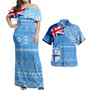 Fiji Combo Dress And Shirt Polynesian Flag With Coat Of Arms