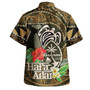 Guam Custom Personalised Hawaiian Shirt Hafa Adai Seal Flower Tropical Retro Style