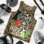 Guam Custom Personalised Tank Top Hafa Adai Seal Flower Tropical Retro Style