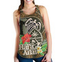 Guam Custom Personalised Women Tank Hafa Adai Seal Flower Tropical Retro Style