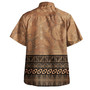 Tonga Combo Dress And Shirt Ngatu Pattern Culture Ver.1