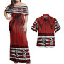 Tonga Combo Dress And Shirt Ngatu Pattern Style
