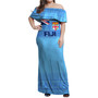Fiji Combo Dress And Shirt Flag Color With Traditional Patterns
