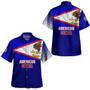 American Samoa Combo Dress And Shirt Flag Color With Traditional Patterns