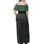 Polynesian Tattoo Style Women Off Shoulder Long Dress Version 1.0