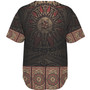 Fiji Baseball Shirt Fijian Masi Tapa Patterns