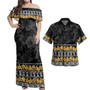 Guam Combo Dress And Shirt Hibiscus Chamorro