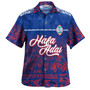 Guam Combo Dress And Shirt Guam Hafa Adai Tropical Pattern