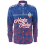 Guam Long Sleeve Shirt Guam Hafa Adai Tropical Pattern