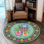 Hawaii Round Rugs Turtle Hibiscus