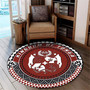 Tonga Round Rugs Coat Of Arms Style
