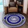 American Samoa Round Rugs Coat Of Arms Style