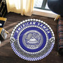 American Samoa Round Rugs Coat Of Arms Style